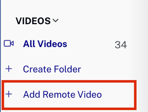 Remote-Video hinzufügen
